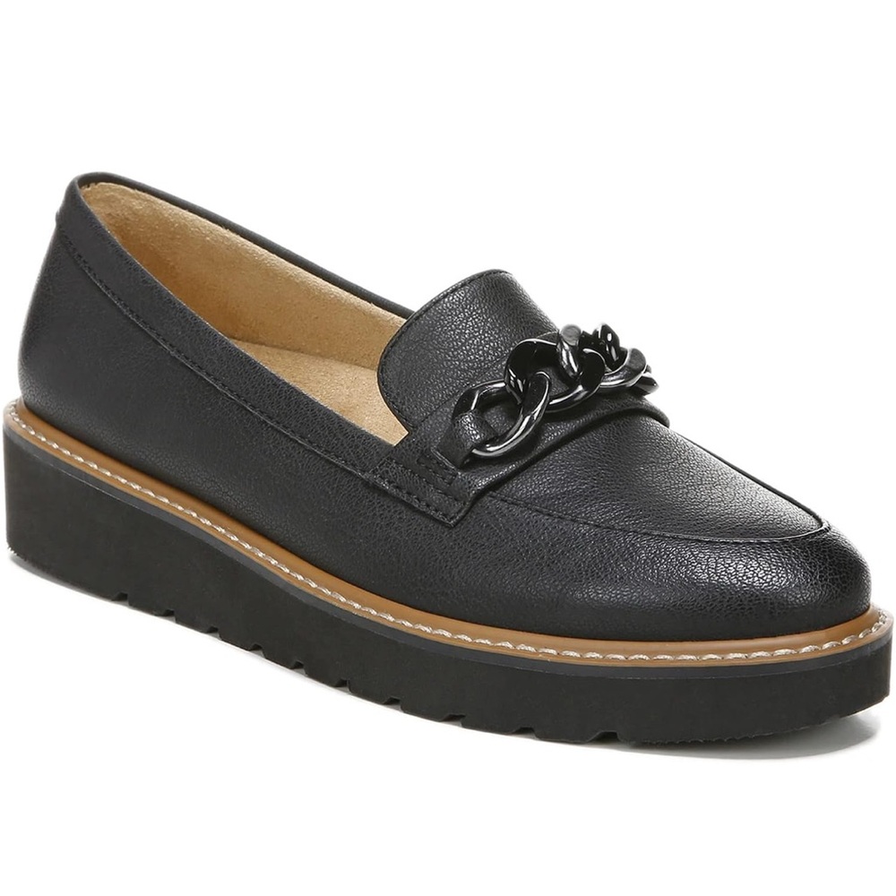 Naturalizer Black Buckle Women’s Loafers